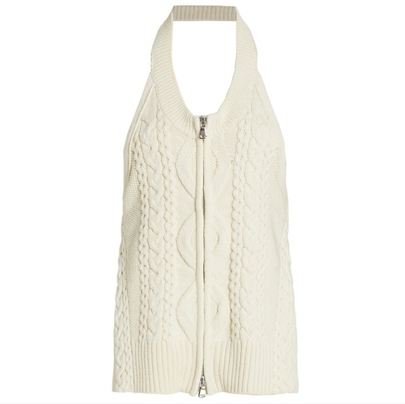 1. NWT 3.1 PHILIP LIM CABLE KNIT HALTER TOP SIZE XS - Picture 1 of 13